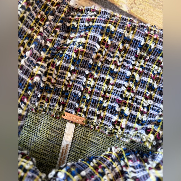 Free People Maxx Tweed Mini Dress - Midnight Combo - Picture 6 of 9